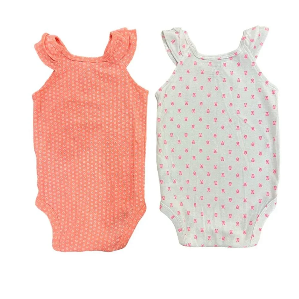Carter's 12m Ruffle Bodysuits Bundle of 4